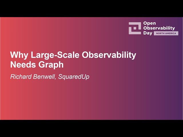 Why Large-Scale Observability Needs Graph - Richard Benwell, SquaredUp