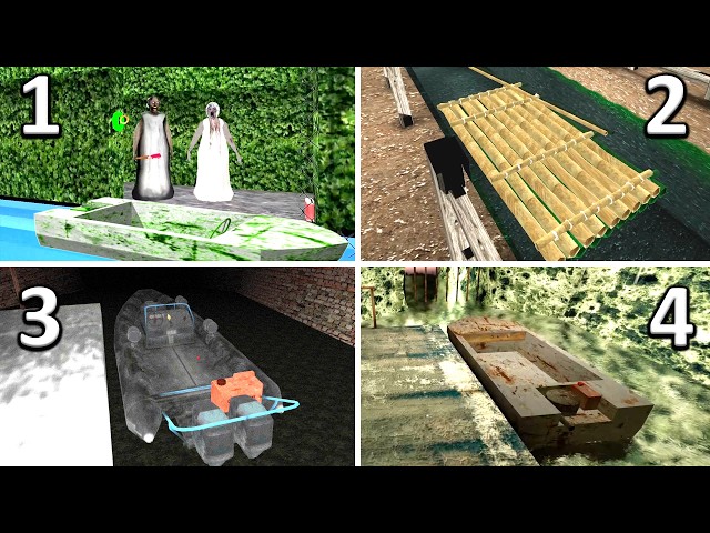 Granny 1 2 3 4 Boat Escape Full Gameplay - Granny All Chapters