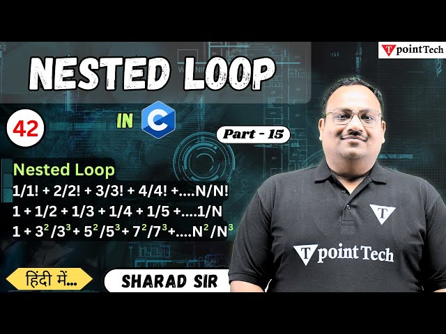 Nested Loop in C Program | C Language Tutorial | Tpoint Academy