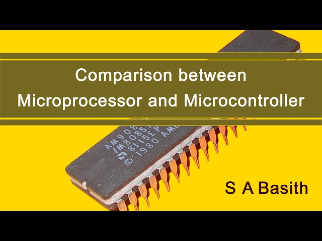 difference between microprocessor and microcontroller