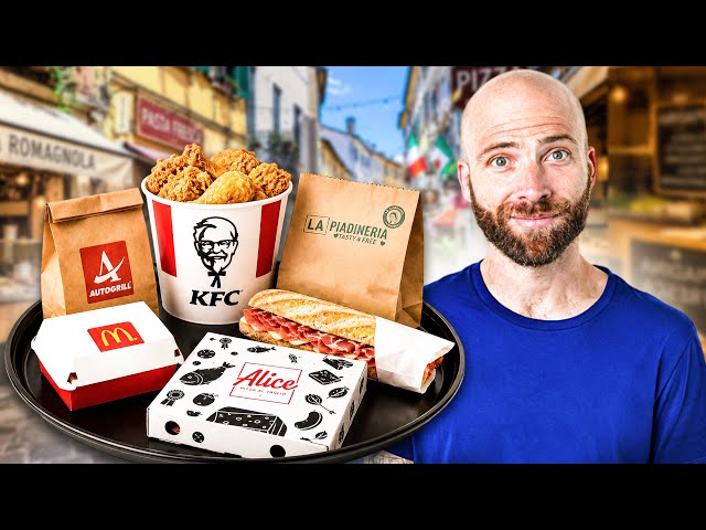 This Is Fast Food in Italy!! I Couldn't Believe It!!