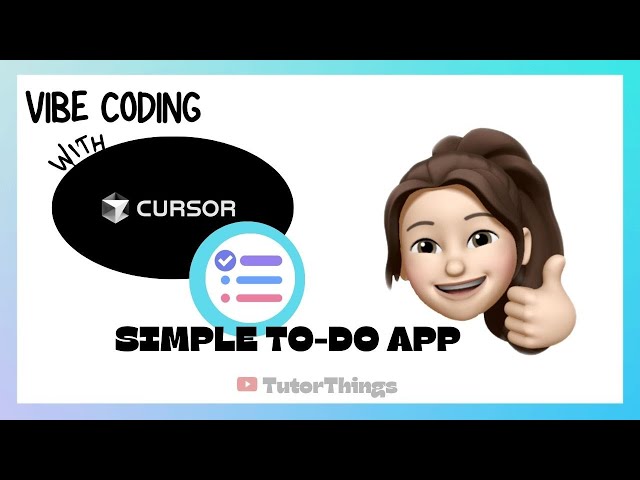 HOW TO USE CURSOR | SIMPLE TO-DO APP | VIBE CODING: CURSOR AI