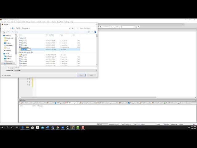 First C Program using CodeBlocks