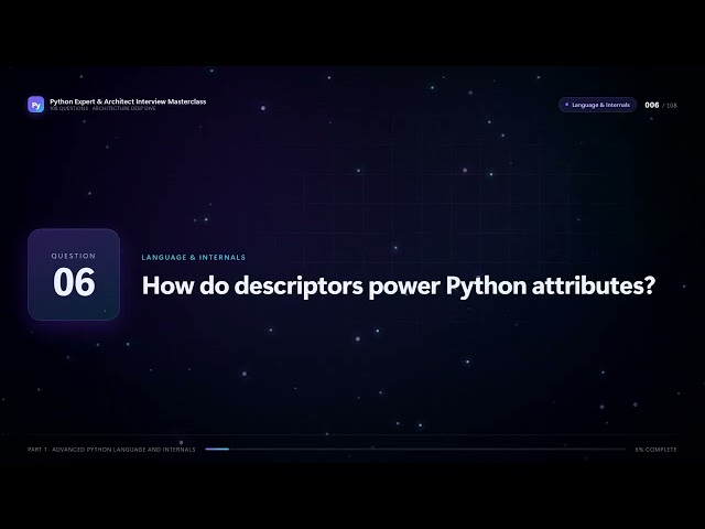 Python Expert Architect Interview Masterclass FULL