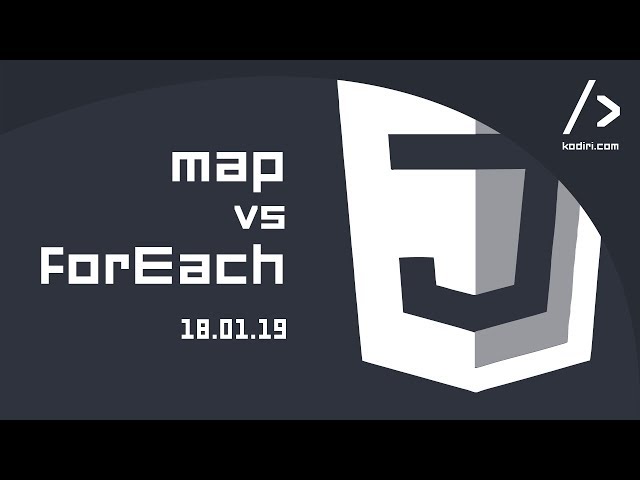 JS Workshop - map vs forEach - 18.01.19