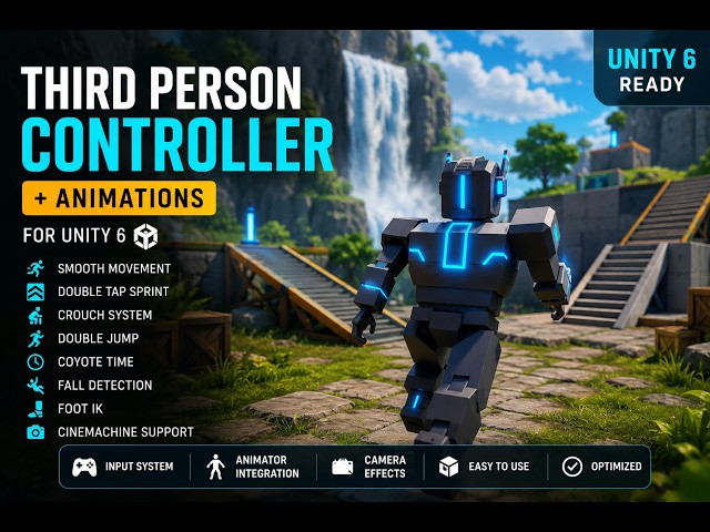 Third Person Character Controller Unity 6 - Complete Movement System Showcase