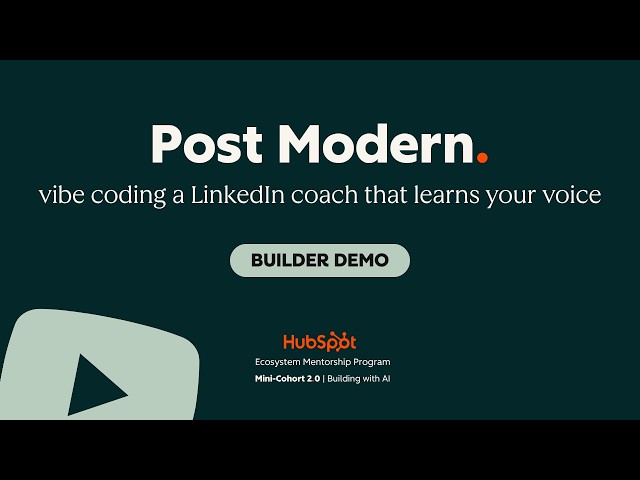 Post Modern: Vibe Coding a LinkedIn Coach that Learns Your Voice
