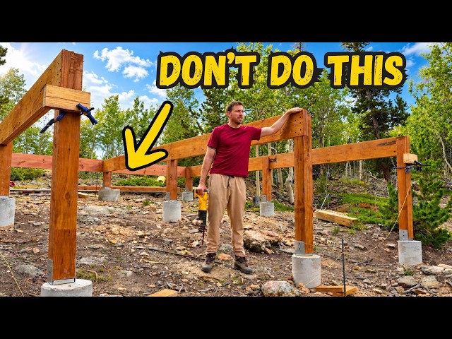 I Built Our Off-Grid Cabin Foundation This Mistake Nearly Ruined It - Bellwood Before Winter Ep 7