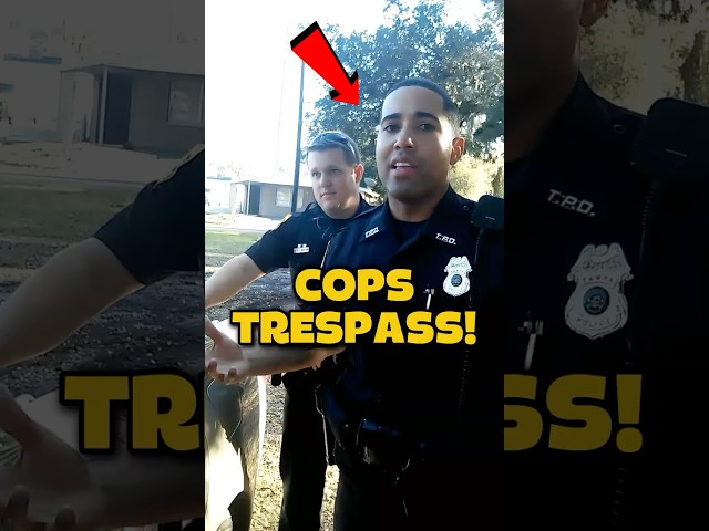 COPS TRESPASS on Private Property & Regret It!