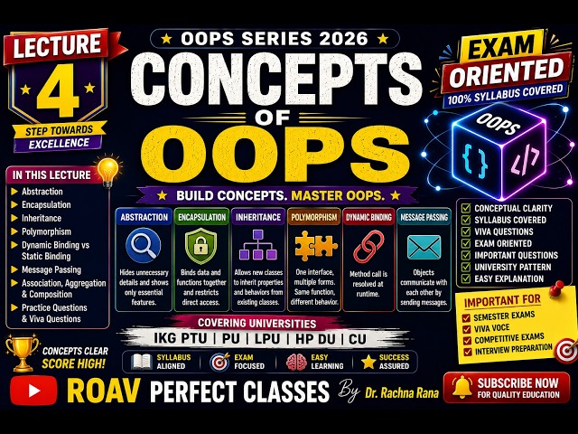 Lecture 4 – Principles of OOPS