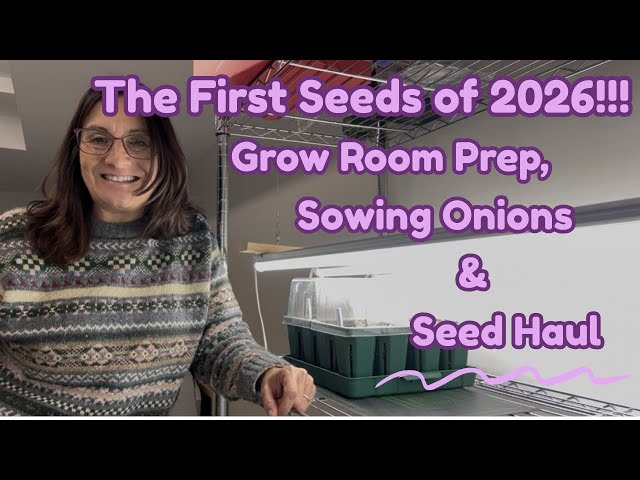 The First Seeds of 2026: Grow Room Set Up, Seed Haul & Sowing Onions🧅
