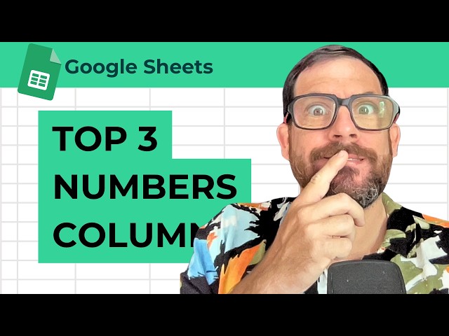 How to Highlight Top 3 Numbers in Column