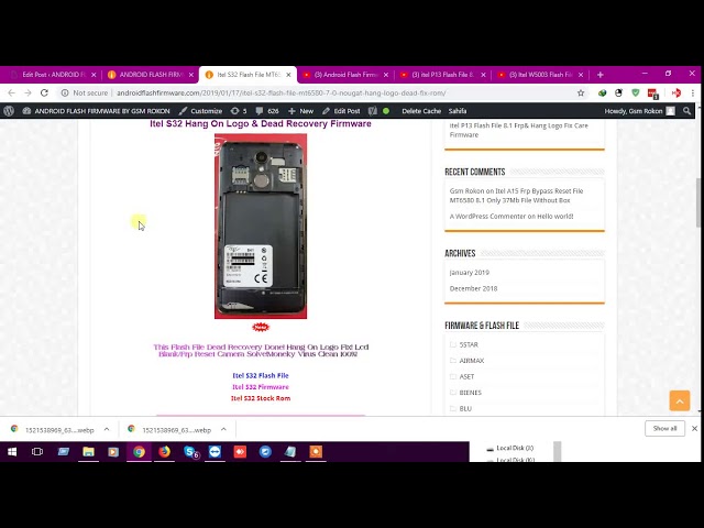 Itel S32 Flash File MT6580 7.0 Nougat Hang logo & Dead Fix Rom