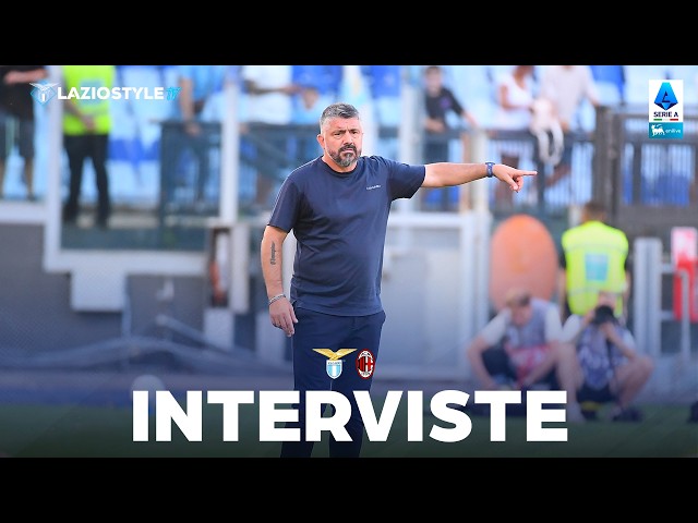 🎙️ POST-MATCH INTERVIEWS WITH GATTUSO, ZACCAGNI, AND NOSLIN: LAZIO VS. MILAN