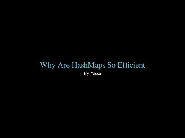 Why Are HashMaps So Efficient?