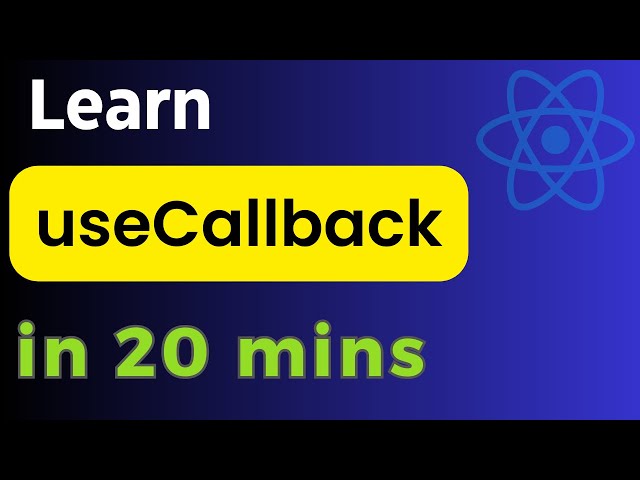 How to use useCallback hook | useCallback hook | React hooks for Beginners