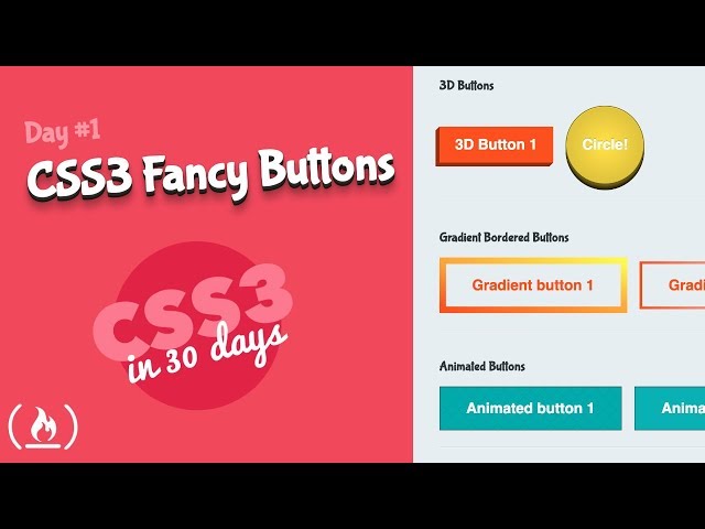 Style Fancy Buttons: CSS Tutorial (Day 1 of CSS3 in 30 Days)