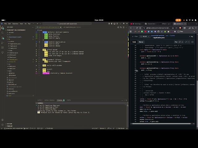 PureScript ChezScheme chill coding stream pt 8 - Rest of Control