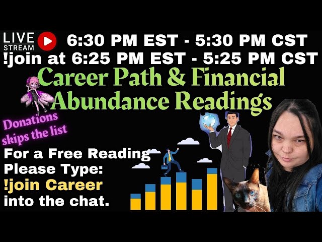 *FREE*✨Career Path & Financial Abundance Readings✨Theme Night!!🧚‍♀️spiritualguidance energyreadings