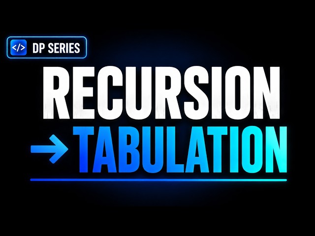 5. Mastering DP: The Bottom-Up Technique You Must Know!
