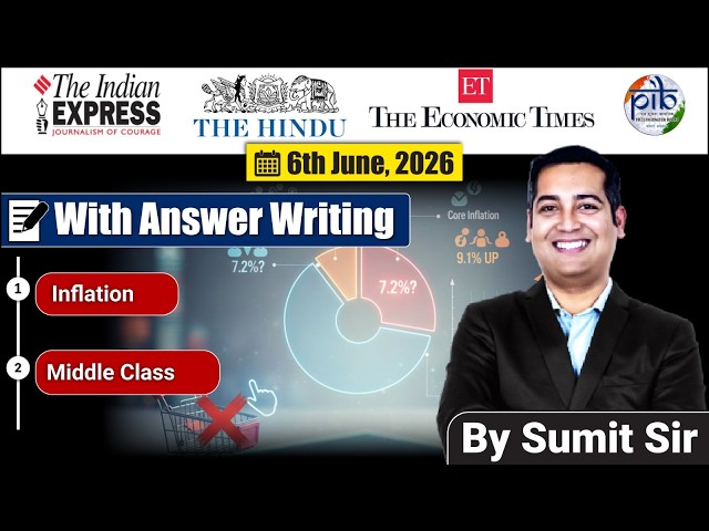 6 June, 2026 Editorial Discussion | Middle Class, PPI, India USA