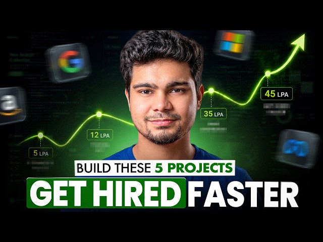 5 Project Ideas to Build for UNFAIR Advantage in 2026 Job Market!