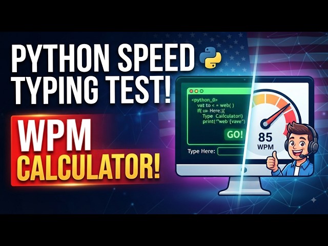 How to Build a Speed Typing Test Game in Python (Beginner Project)