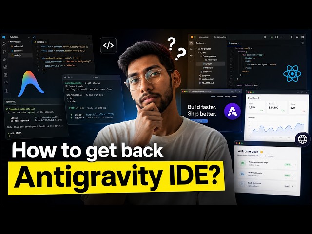 Antigravity 2.0 Update - How to Use the IDE Again