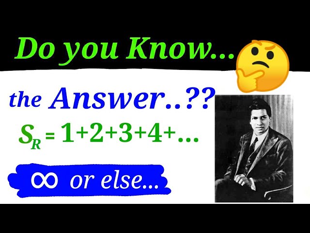 Ramanujan Summation | Do You Know the Answer | infinity or else | Interesting Mathematics