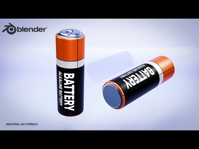Battery 3D Modelling and Render in Blender || Product Modelling & Visualization