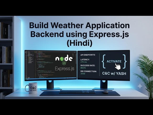 Build Weather Application Backend using Express.js 🌦️ (Hindi)