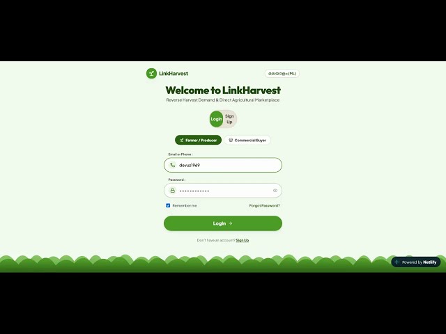 LinkHarvest - Direct Harvest Trade & Demand Radar