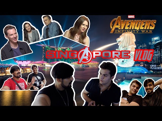SINGAPORE INFINITY WAR RED CARPET EVENT W/ ASHISH CHANCHLANI and akash dodeja aka JADOO