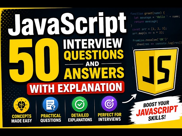JavaScript Interview 50 Questions and Answers