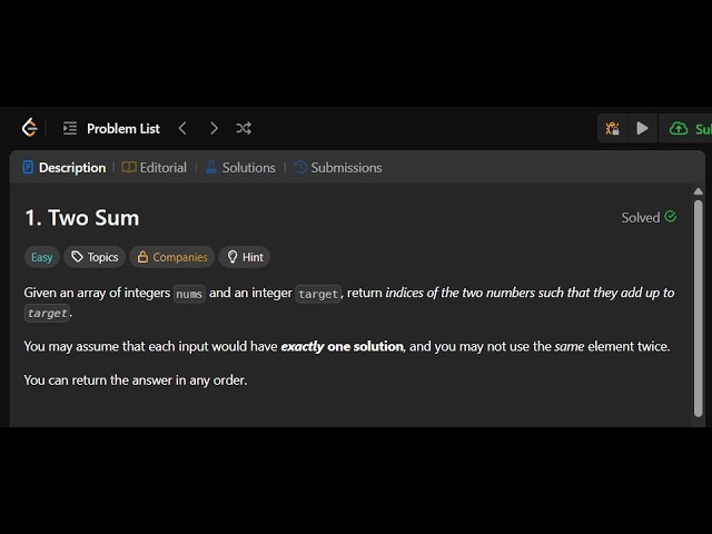 #1 Leetcode Two Sum Program | Two Sum Problem Explained | Easy Coding Solution ( Python)