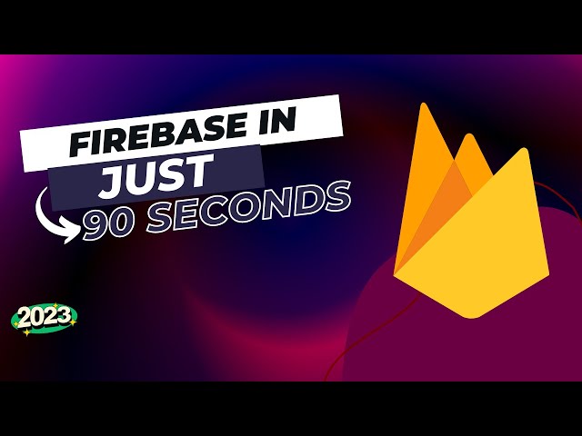Firebase in Just 90 Seconds | Flutter Tutorial For Beginners