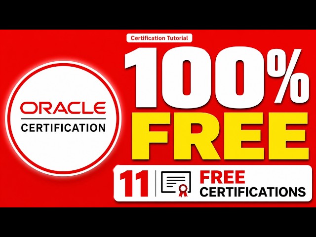 100% FREE 11 Oracle Certification Exams 2026 | AI, OCI & Fusion Certifications #oraclecertification