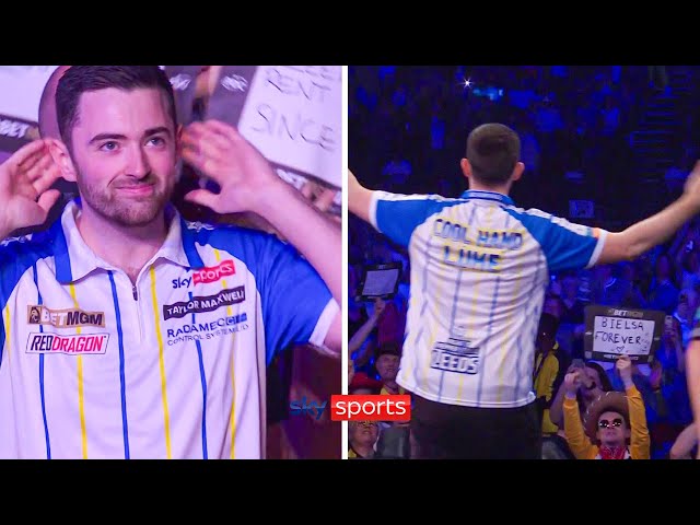 Luke Humphries has an EPIC new Leeds-inspired walk-on! ⚪🟡