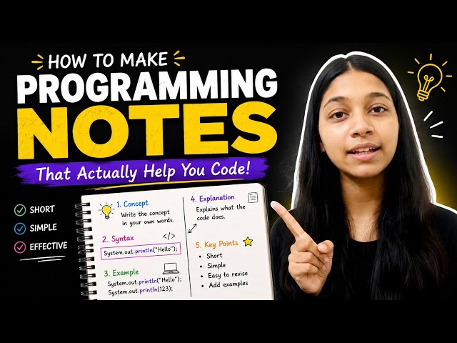 💻 How to Make PERFECT Java Programming Notes! ✨📒