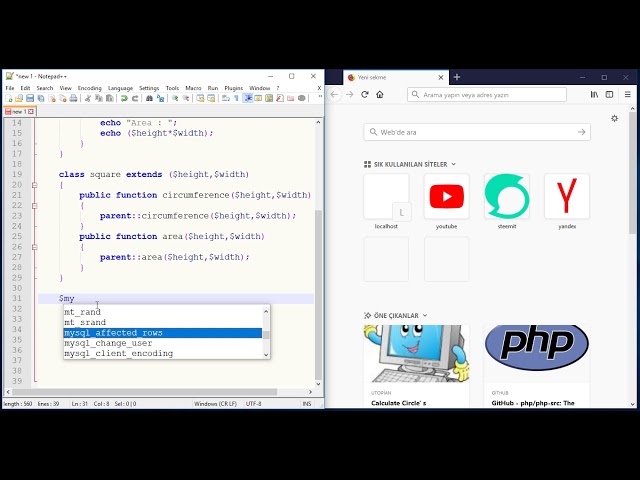 ABSTRACT CLASS And METHODS In The PHP Language @sadikemrah
