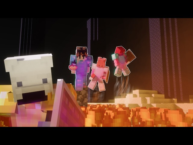Minecraft Speedrunner VS 3 Hunters