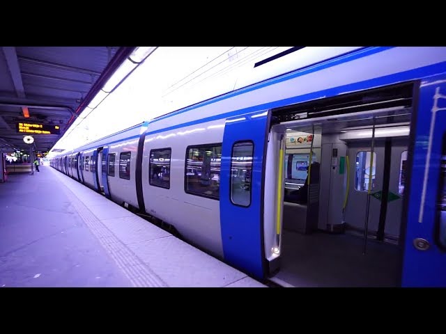 Sweden, Stockholm, train ride from Central Station to Stuvsta, 1X elevator, 1X escalator