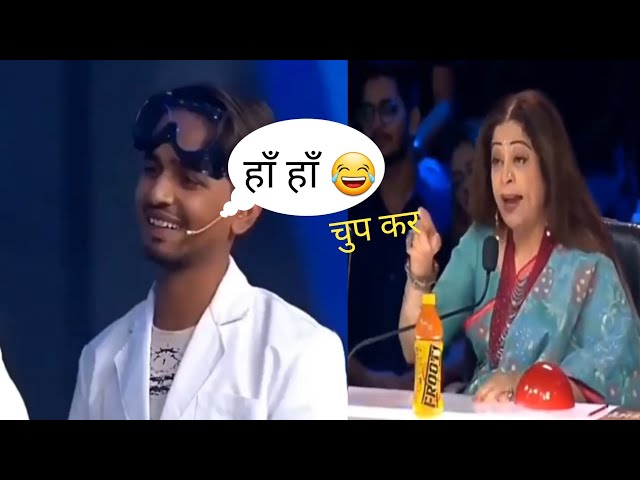 Mr Indian Hacker on indias got talent Funny moment | Dilraj singh rawat India's got talent boy