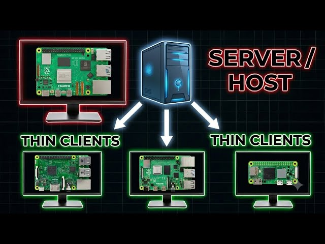 Turning a Raspberry Pi 5 Into a Server for 3 Thin Clients