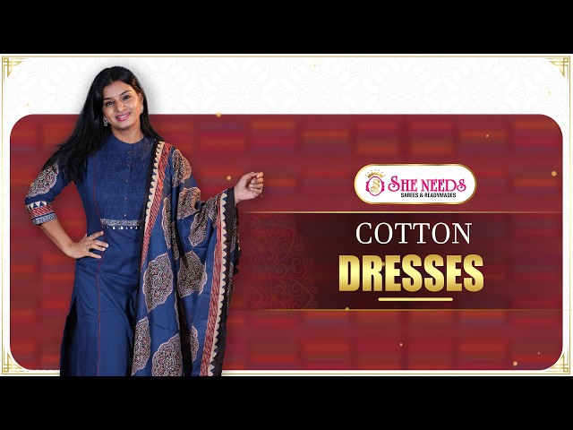 Cotton Dresses Collection 🌸 | Comfortable & Stylish Daily Wear | She Needs Saree World
