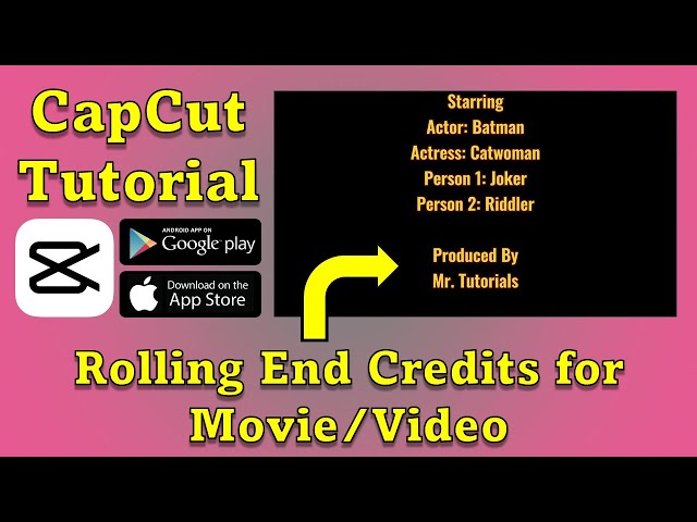 How to Create Rolling End Credits | CapCut Tutorial | Android or iPhone