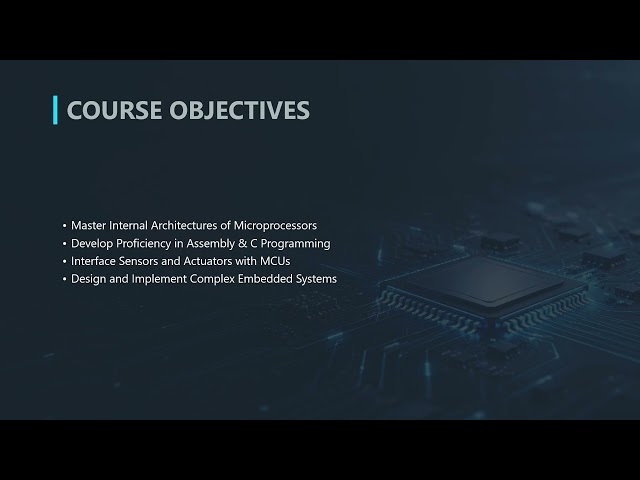 1. Microprocessors and Microcontrollers: Course Introduction