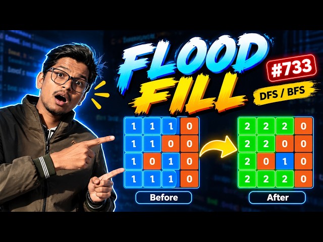 Flood Fill in Java | LeetCode #733 | DFS & BFS Explained | DSA