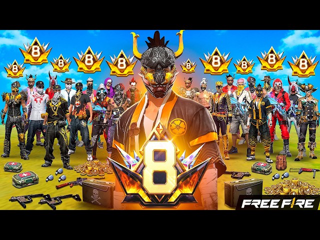 I Gathered 50 "PRIME Level 8" Players in One Room 😰 Who Is the Best? Free Fire