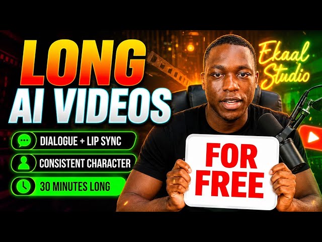How to Create Long AI Videos for FREE (Dialogue + Lip Sync!)